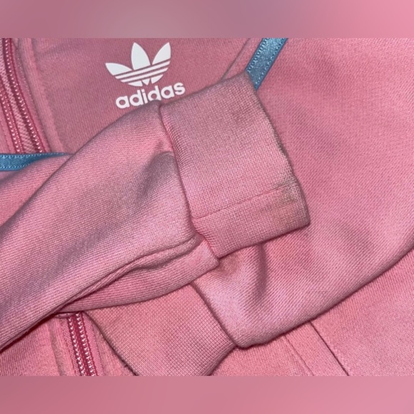 Girls Adidas Outfit Set Shorts Tshirt and Zipper Jacket 18-24 Months - Picture 7 of 11